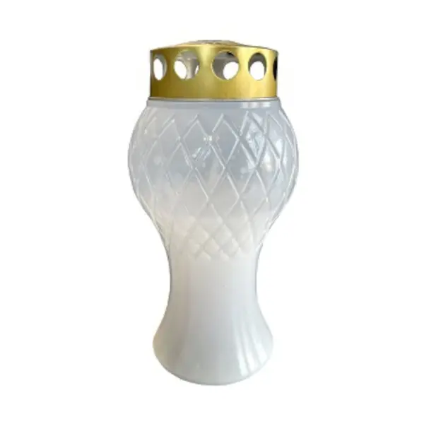 Candela Mini din Plastic Alb, 50 Ore