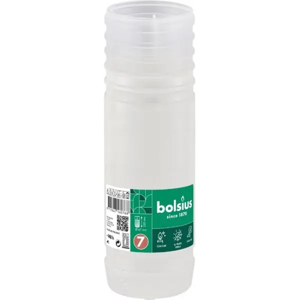 Candela Rezerva Nr. 7P DNI, Bolsius, Alba, 148 Ore