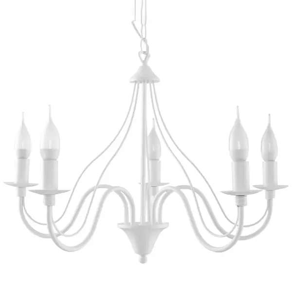 Candelabru 5 Minerwa Alb 60x60x80 cm