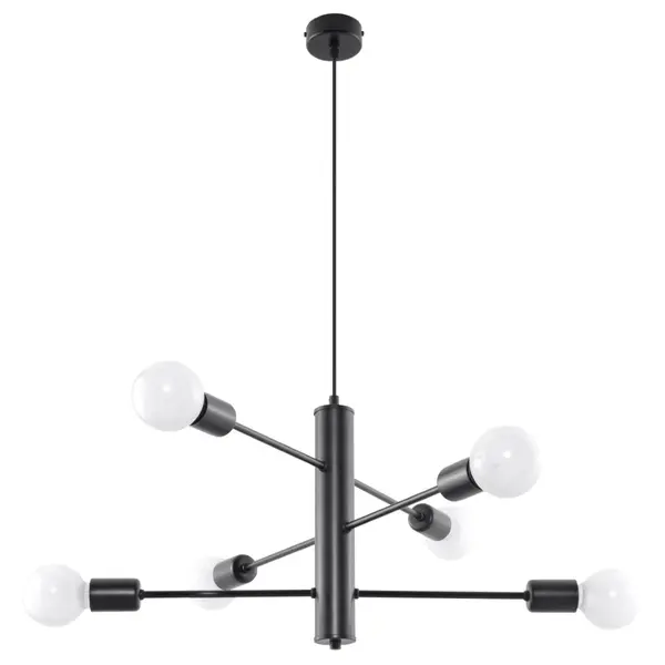 Candelabru 6 Duomo Negru 60x60x85 cm