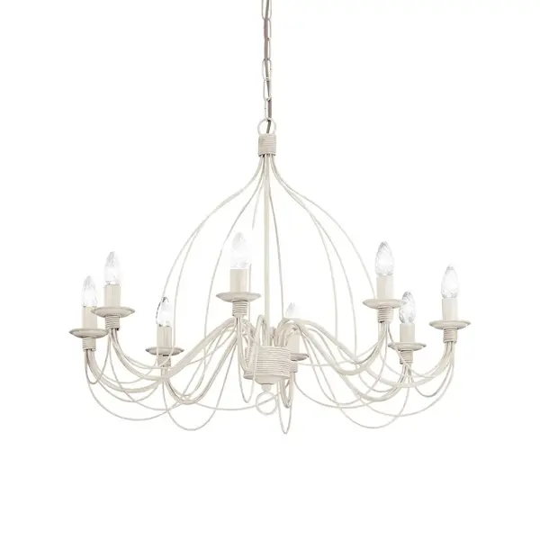 Candelabru CORTE 8 - Alb