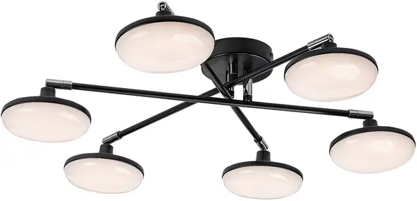 Candelabru LED Rabaux - Madi 71063, IP20, 24W, 2350-3000lm, 3000K, negru mat