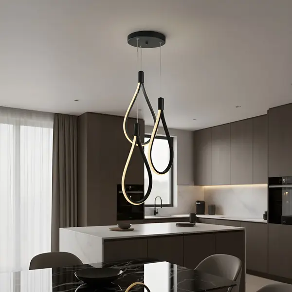 CANDELABRU LED TREND NEGRU 72W/5760lm 3000K-6500K - Default Title