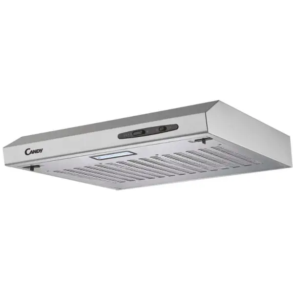 CANDY Hota clasica Candy CFT610/5X/1, 209 mc/h, 1 motor, 3 trepte de putere, panou control mecanic, iluminare LED, latime 60 cm, argintiu