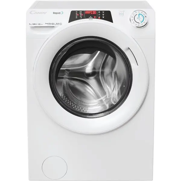 CANDY Masina de spalat Candy, Rapido, frontala, 9kg, 1400 , steam, snap, wifi, inverter, clasa energetica A, Alb