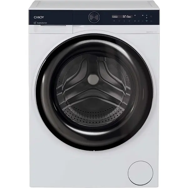 CANDY Masina de spalat rufe Candy, 9 kg, 1400 rpm,Motor Inverter, A-30%Steam,LCD touch display, Soft Drum, Dual Spray,Programe rapide de spalare, Wifi, Alba