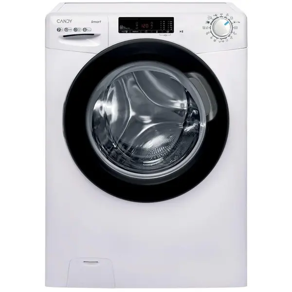CANDY Masina de spalat rufe Slim Candy CSS 127TWB5/1-S, Smart Touch, Functie Abur, Start intarziat, 7 kg, 1200 rpm, Clasa A, Alb