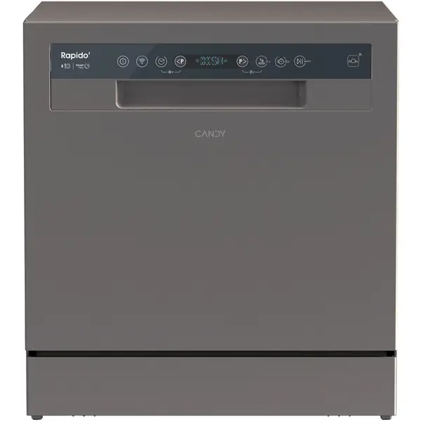 CANDY Masina de spalat vase Candy CP 8F9FFA, Wi-Fi, 8 seturi, 8 programe, Display Digital, Clasa F, Antracit