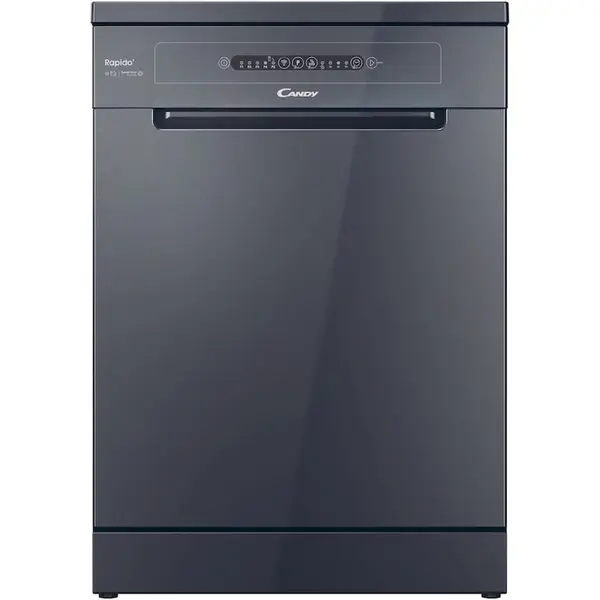 CANDY Masina de spalat vase Candy Rapido CF 3E9E0A, 13 seturi, 5 programe, Clasa E, Motor Inverter, Rapid 49’, Maxi Tub, 60 cm, Antracit