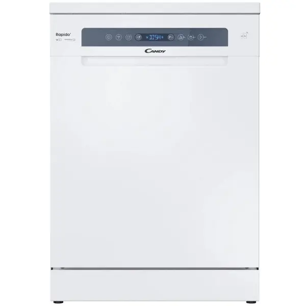 CANDY Masina de spalat vase Candy Rapido CF 4C6F0W, Clasa C, 14 seturi, 8 programe, Motor Inverter, WiFi/ hOn app, Automatic open door, Add-dish, Wash&Dry 35’, Maxi Tub, 60 cm, Alb