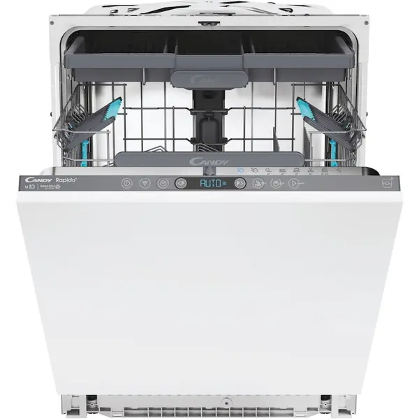 CANDY Masina de spalat vase incorporabila Candy CI 6E7F1A, 16 seturi, 8 programe, Clasa E, Conectivitate WiFi, Touch control, Speed-Drive Inverter Motor, MaxiTUB, Start Delay, 60 cm