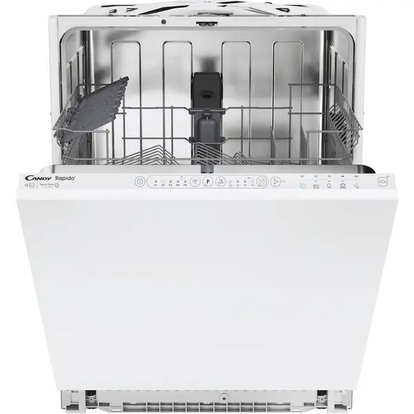 CANDY Masina de spalat vase incorporabila Candy Rapido CI 3E7L0W2, 13 seturi, 5 programe, Clasa E, Conectivitate WiFi hOn, Blue LED , SS TUB , Speed-Drive Inverter Motor, MaxiTUB, Start Delay, 60 cm, Alb