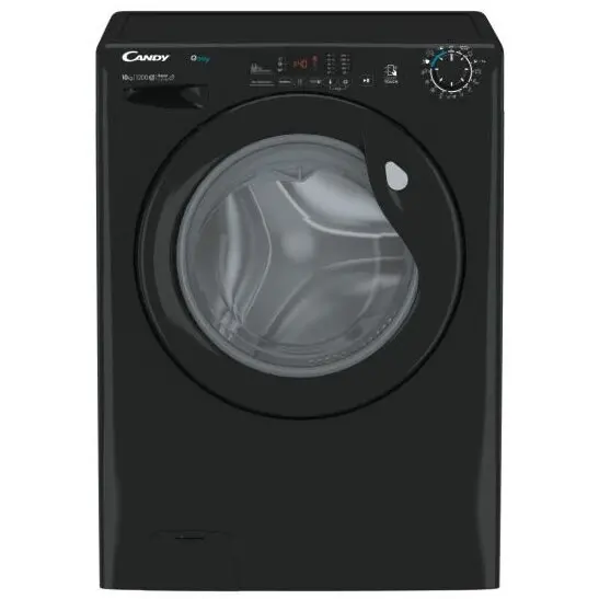 CANDY Masina spalat, Candy, incarcare frontala, 10 kg, 1200 rpm, Kg dectector, clasa E, negru