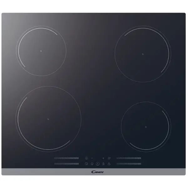 CANDY Plita incorporabila Candy CI642CMBB, vitroceramica, 8100 W, 4 zone de gatit, Control tactil, 9 nivele, 60 cm, Negru