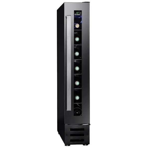 CANDY Vitrina de vinuri Candy CCVB 15/1, Capacitate 7 sticle, Clasa G, Control Digital, Iluminare LED, Negru