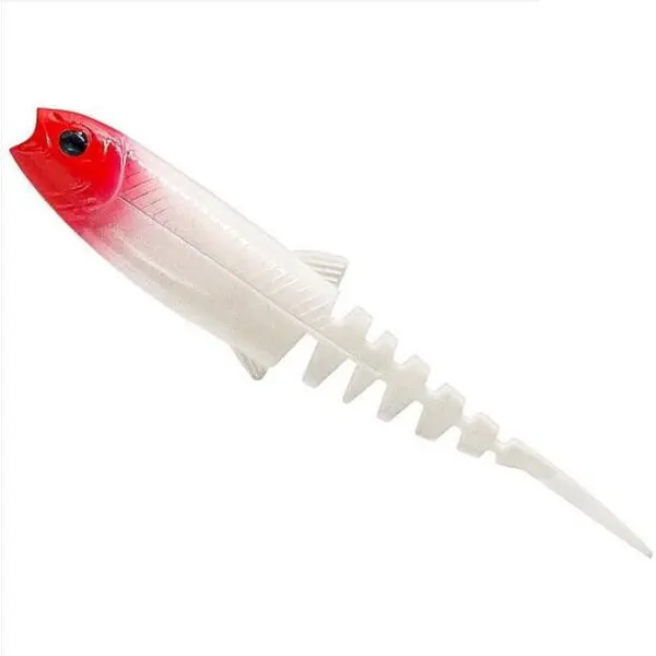 Cannibal Minnow V-Tail 10cm 6.5g Red Head 4buc
