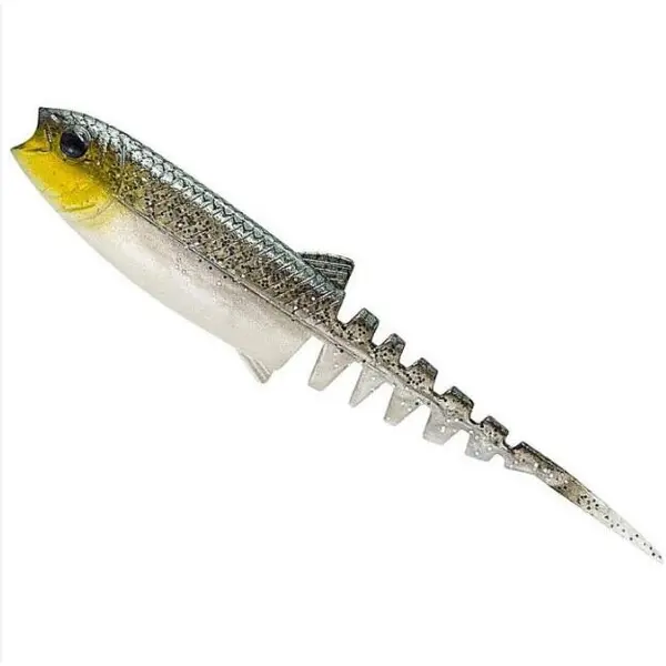 Cannibal Minnow V-Tail 8cm 3.4g Green Silver 4buc