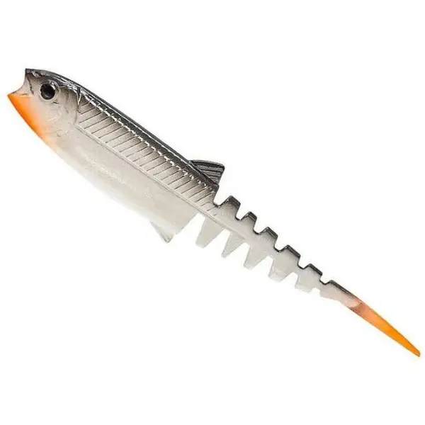 Cannibal Minnow V-Tail 8cm 3.4g White Black 4buc