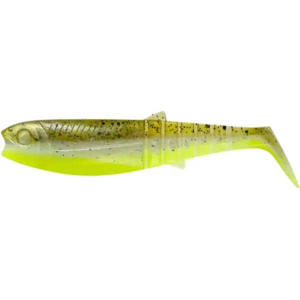 Cannibal Shad 10cm 9g Green Pearl Yellow 5buc