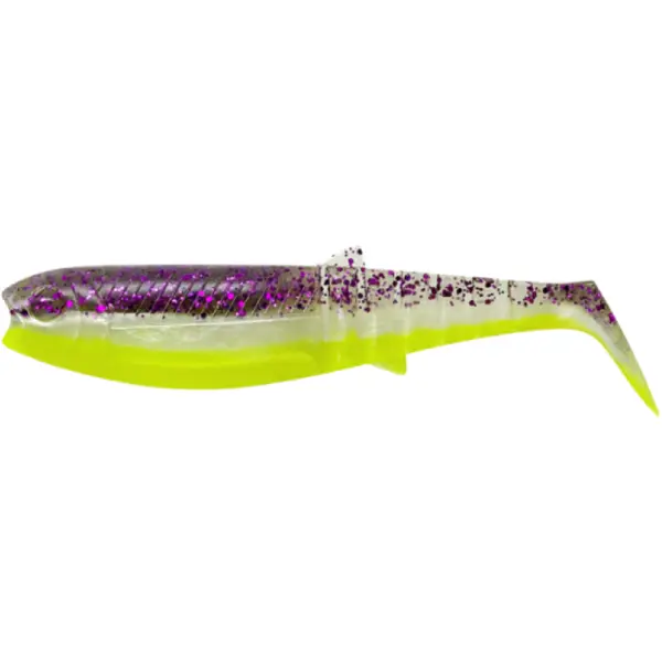Cannibal Shad 6.8cm 3g Purple Glitter Bomb 5buc