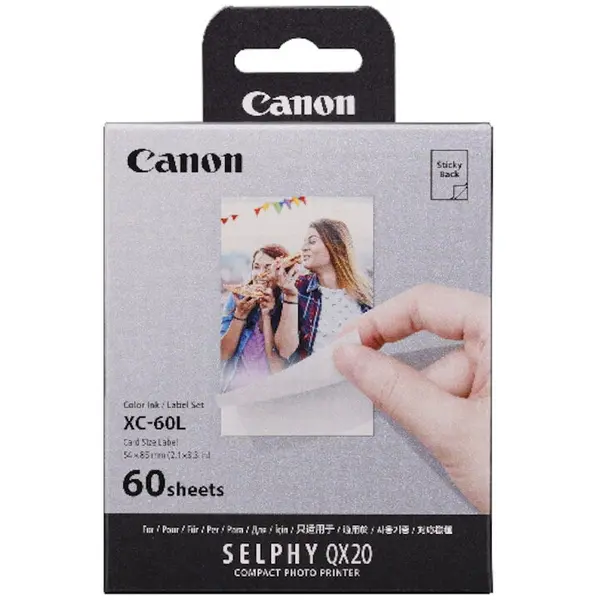 Canon Canon Set Hartie + Toner Selphy XC-60L pentru Selphy QX20