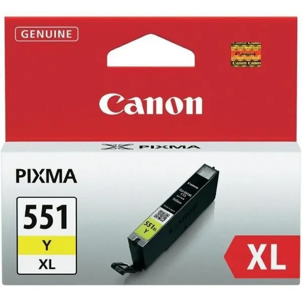 Canon Cerneala Canon CLI551Y XL galbena | iP7250/MG5450/MG6350