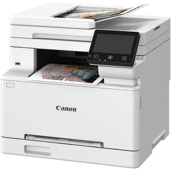 Canon Multifunctional laser color Canon i-SENSYS MF664Cdw, A4, 1200 x 1200 DPI, 25 ppm, Wi-Fi, Alb-Negru