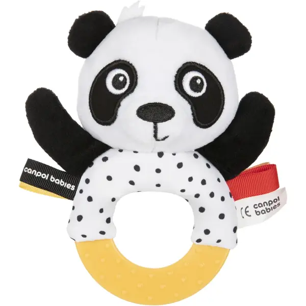 Canpol babies BabiesBoo Teether and Rattle jucărie pentru dentiție cu zornăitoare 1 buc