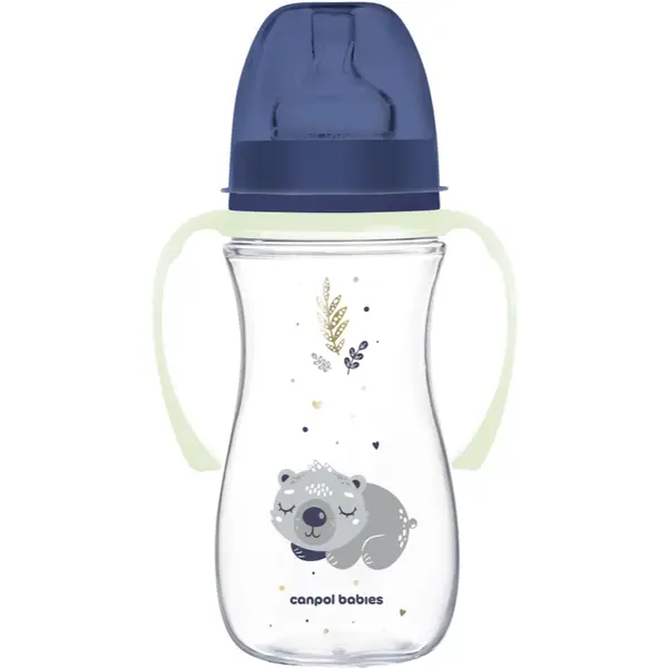 Canpol babies EasyStart Sleepy Koala 300 ml biberon pentru sugari 12 m+ Blue 300 ml