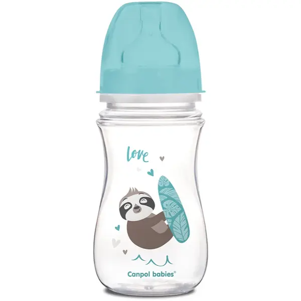 Canpol babies Exotic Animals biberon pentru sugari Blue 1 buc