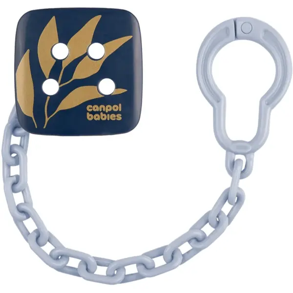 Canpol babies Gold Soothers Holder lanț pentru suzetă Blue 1 buc