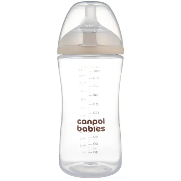Canpol babies Natural Shape biberon anticolici 6m+ 330 ml