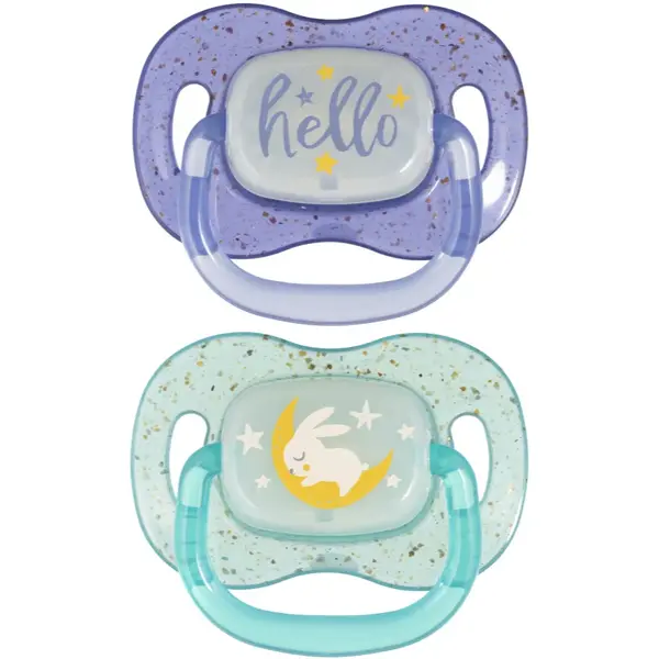 Canpol babies NIGHTGLOW Boy suzetă 0-6 m 2 buc
