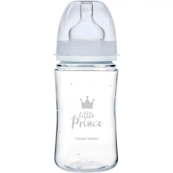 Canpol babies Royal Baby biberon pentru sugari 3m+ Blue 1 buc