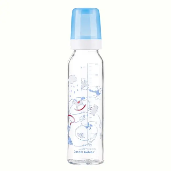 CANPOL Biberon Sticla +tetina silicon 240ml +12L 42/201
