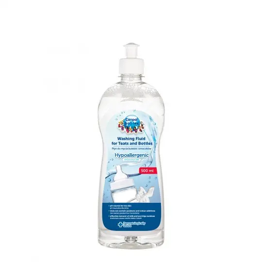 CANPOL Detergent Lichid Hipoalergenic pt Biberoane si Tetine x500ml 1/500