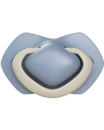 CANPOL Suzeta Simetrica Silicon 6-18m Pure Color Blu 22/656
