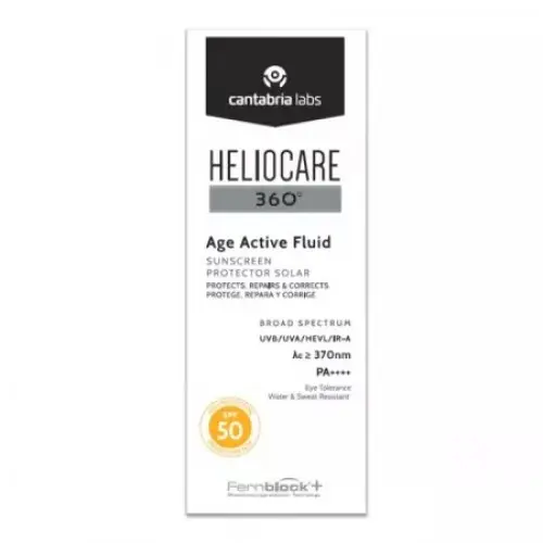 Cantabria Heliocare 360 Age Active fluid SPF50, 50ml Zephyr Labs