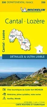 Cantal, Lozire - Michelin Local Map 330, Sheet Map/Michelin
