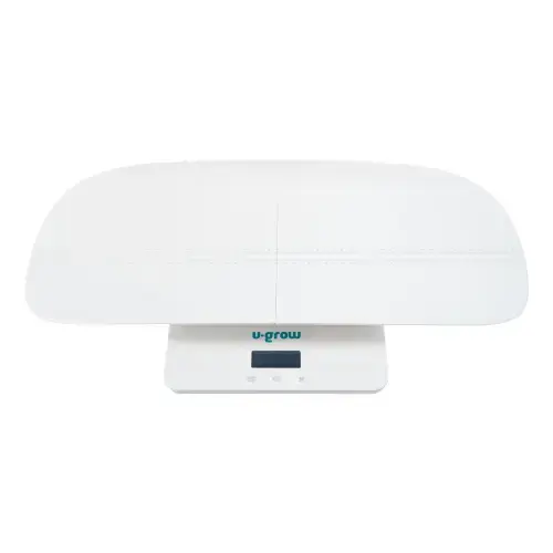 Cantar 2 in 1 pentru bebelusi si copii U-Grow, functie bluetooth, capacitate 100 kg, display LCD, alb