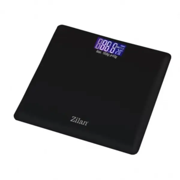 Cantar Corporal din Sticla, Resetare Automata, Greutate Maxima 180 kg, Negru