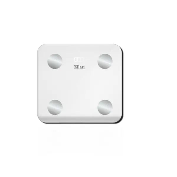 Cantar corporal Zilan ZLN9006 din sticla securizata, capacitate 3-180kg, Aplicatie OKOK, Display LED