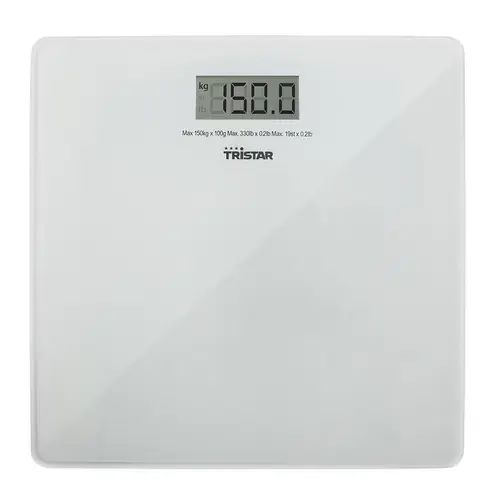 Cantar de baie Tristar WG-2419, 150kg, acuratete 100g, (Alb)