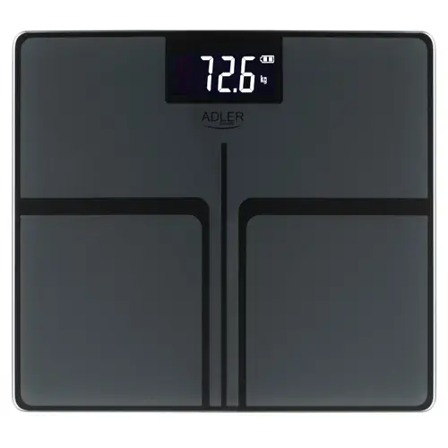 Cantar de bucatarie Adler AD 8194s, USB-C, max 180 kg, 100 g Diviziune, Display LCD (Negru)
