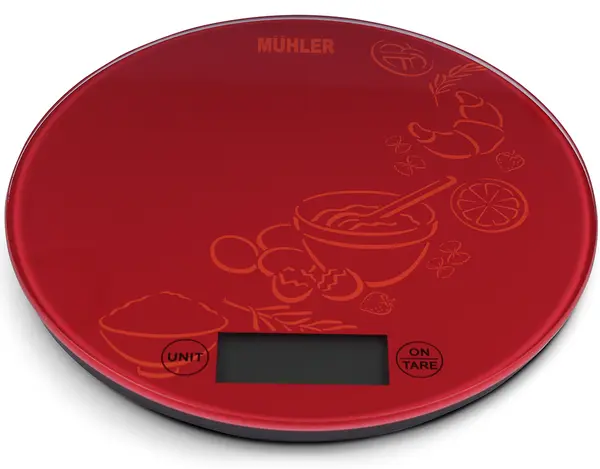 Cântar de bucătărie Muhler - KSC-2026R, 5 kg, roșu