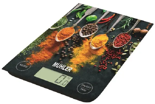 Cântar de bucătărie Muhler - KSC-2027 Spicy, 5 kg, multicolor