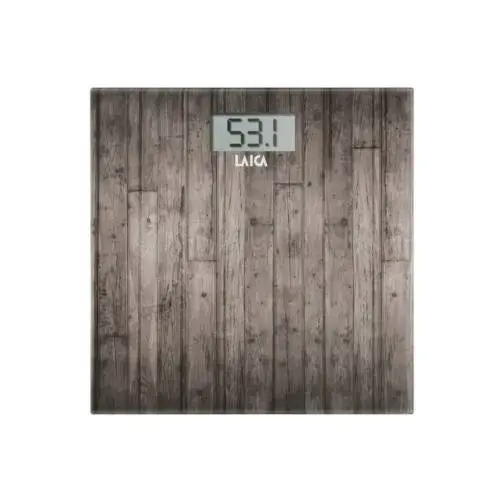 Cantar de persoane, Laica, PS1065N, 180 kg, Model lemn (Maro)