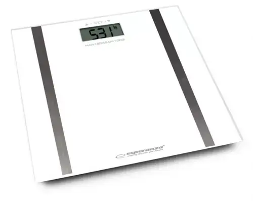 Cantar Digital Corporal Esperanza Samba EBS018W, 180 kg (Alb)