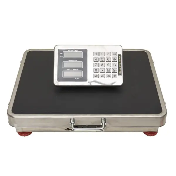 Cantar Electronic cu Platforma, fara Fir, 42 x 52 cm, Capacitate Maxima 300 kg, Inox