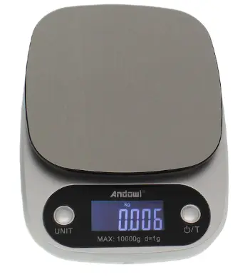 Cantar electronic de bucatare Argintiu cu display C305